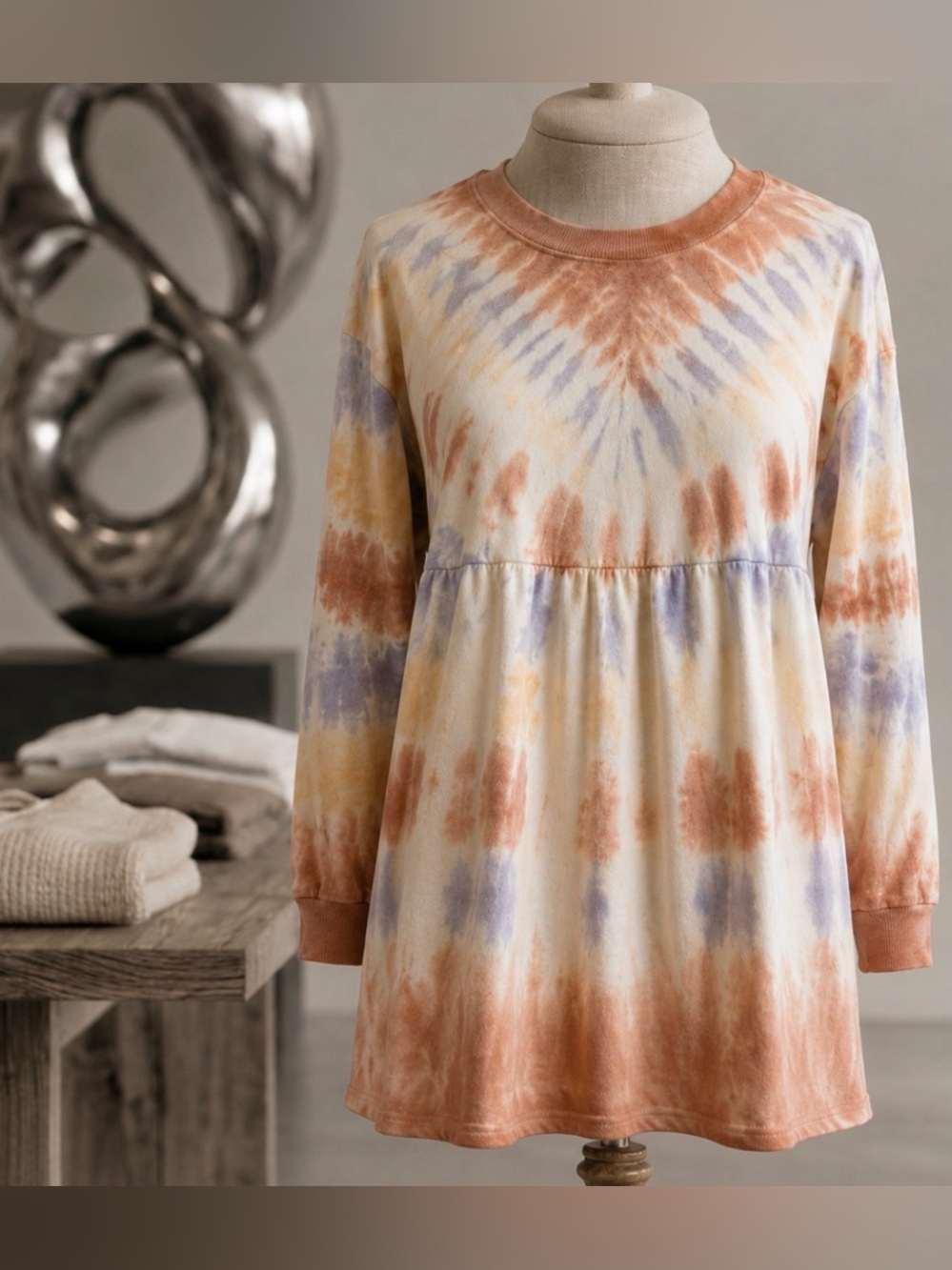 Wild Fable Ribbed Knit Top in Tan